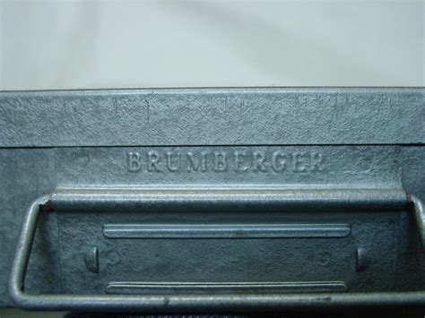 brumberger brooklyn ny metal box how to open|LARGE BRUMBERGER MAILBOX Bank Metal Tin .